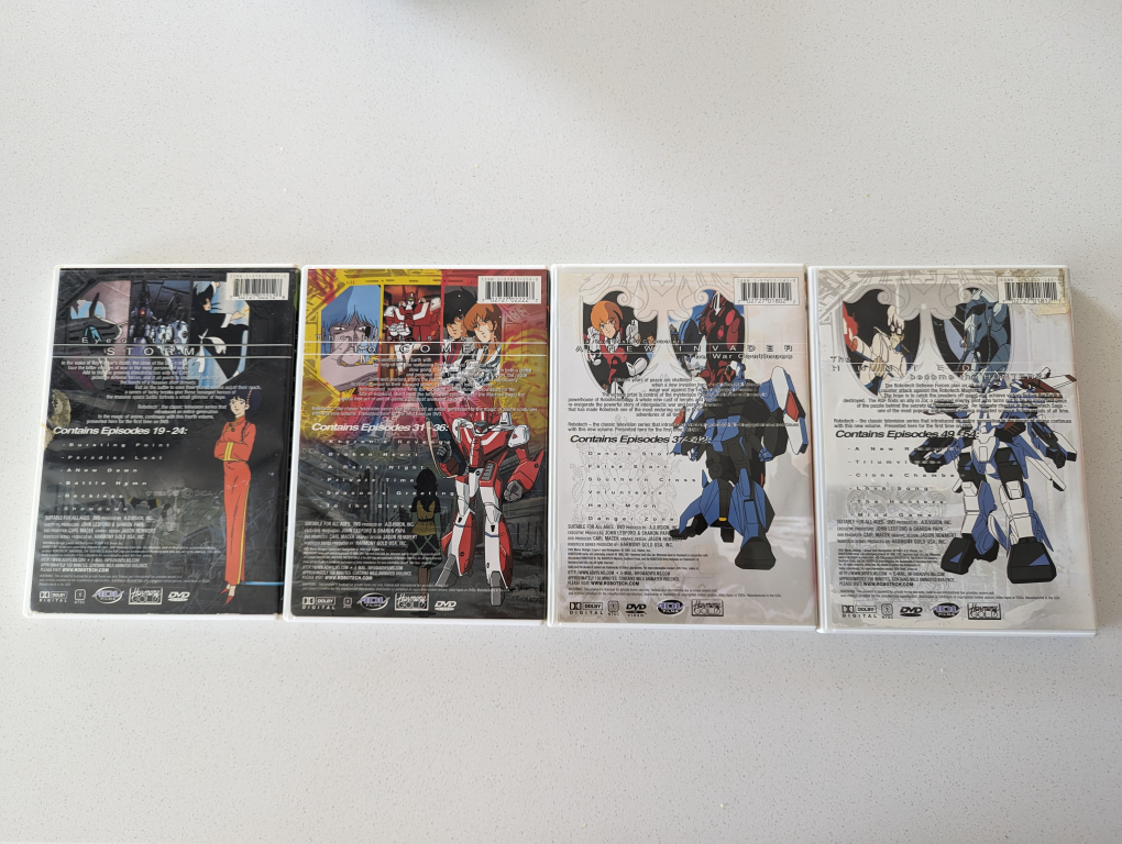 4 Robotech DVDs - photo 2