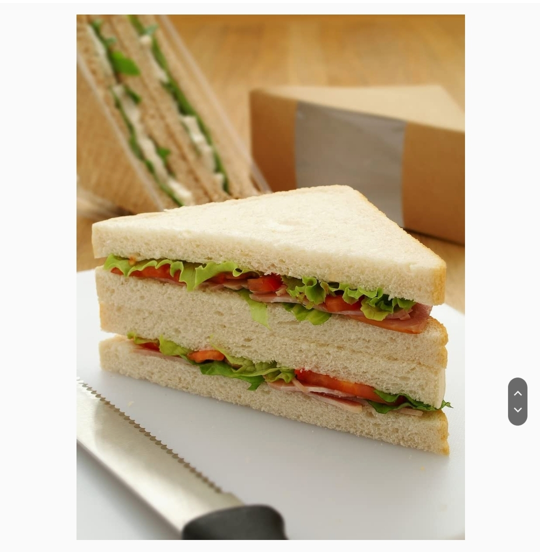 Triple Sandwich Wedge Box with Window 4.8"x3.2", 500 pcs - photo 3