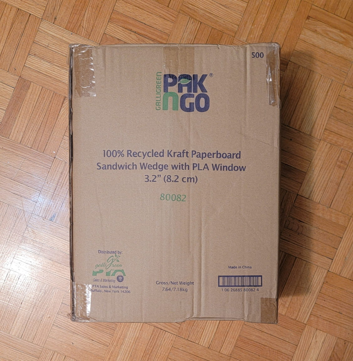Triple Sandwich Wedge Box with Window 4.8"x3.2", 500 pcs - photo 5