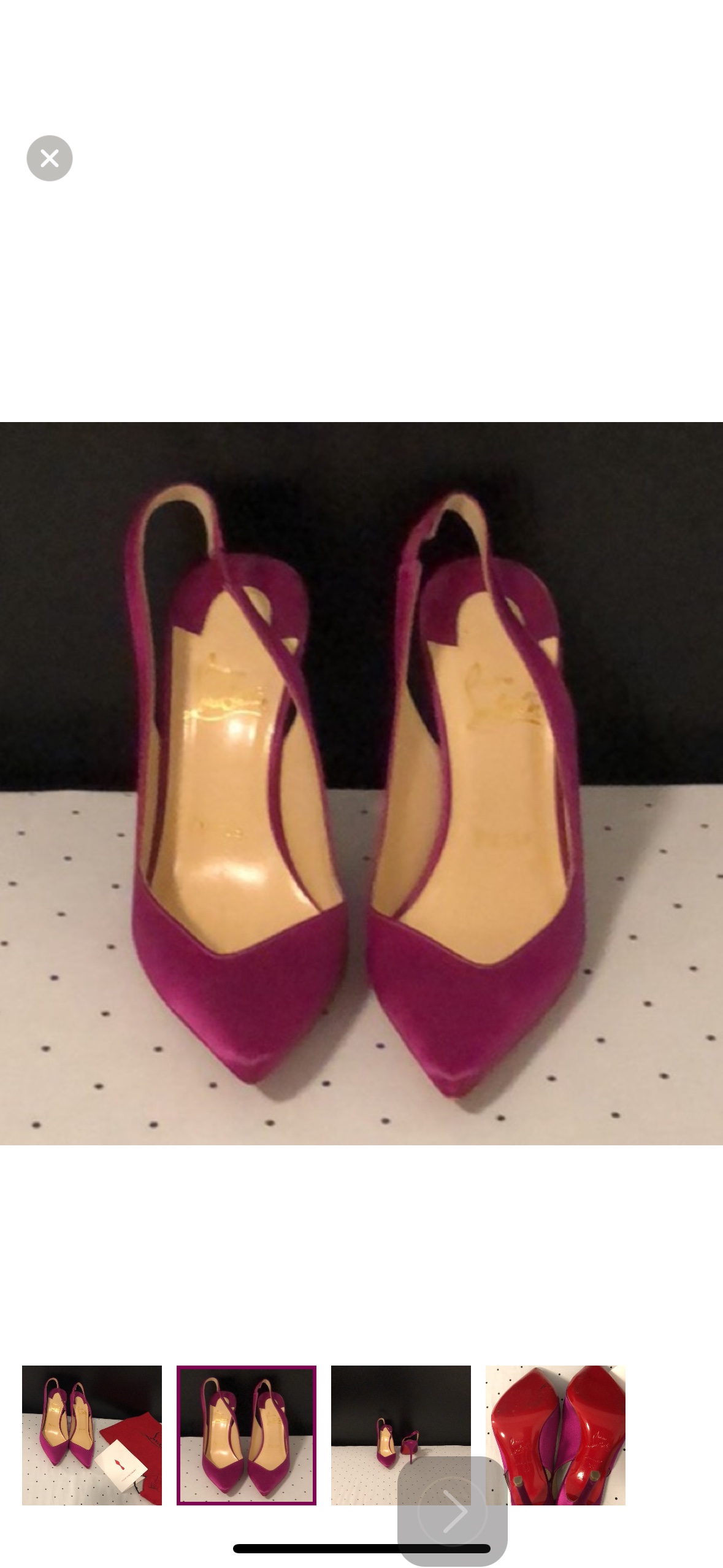 Christian Louboutin hot pink 4” heeled open back shoes - photo 2