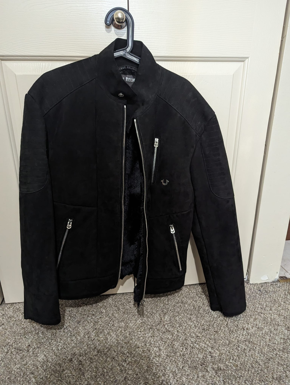 True Religion Shearling Motto Jacket
