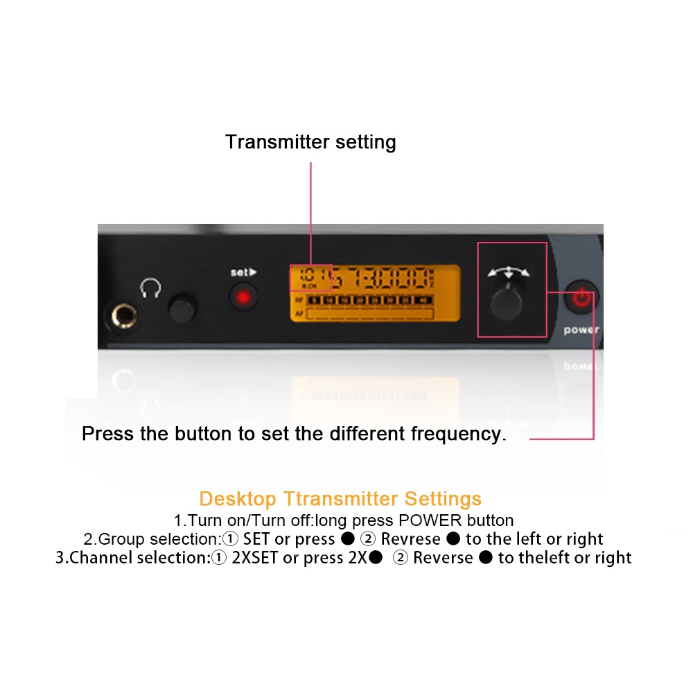 IEM system wireless in ear monitor system with 4 bodypacks - photo 5