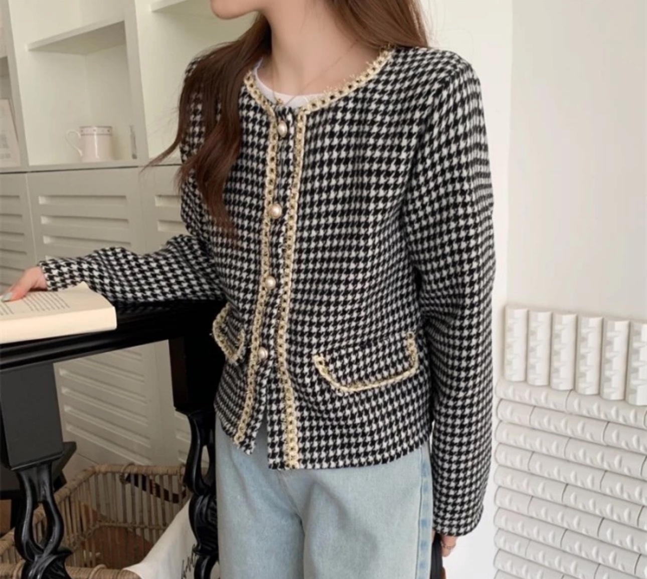 Korean blazer tweed