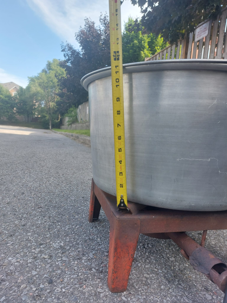 Burner ,pot,paddle and scoop for making sauce image indicator(6)