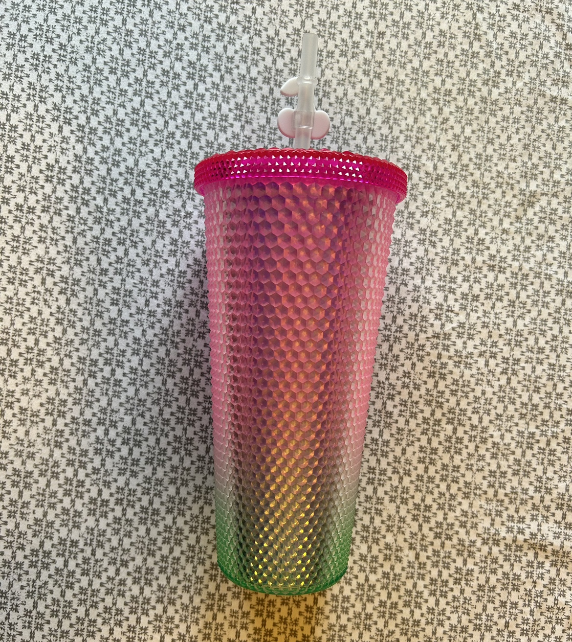 ✨✨Pink/Green Tumbler w/Cherries image indicator(3)