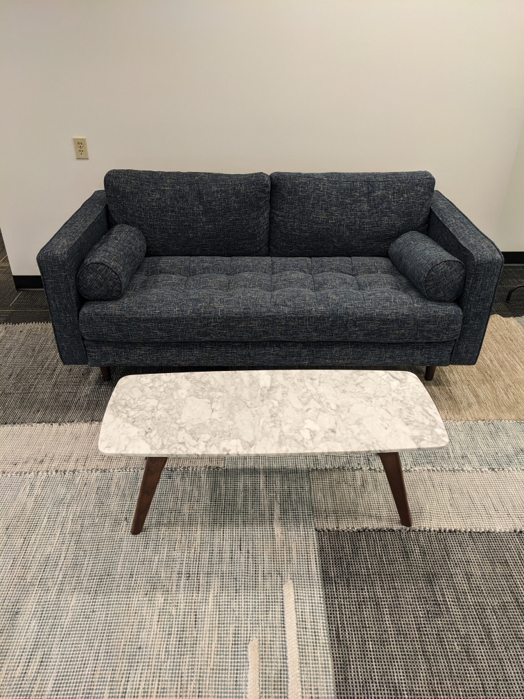 sofa + rug + coffee table from Article