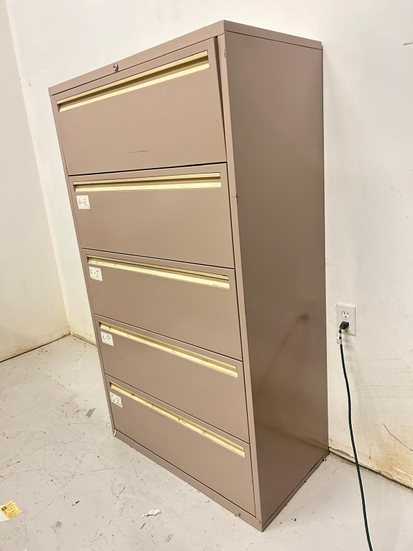 Tall filing cabinet