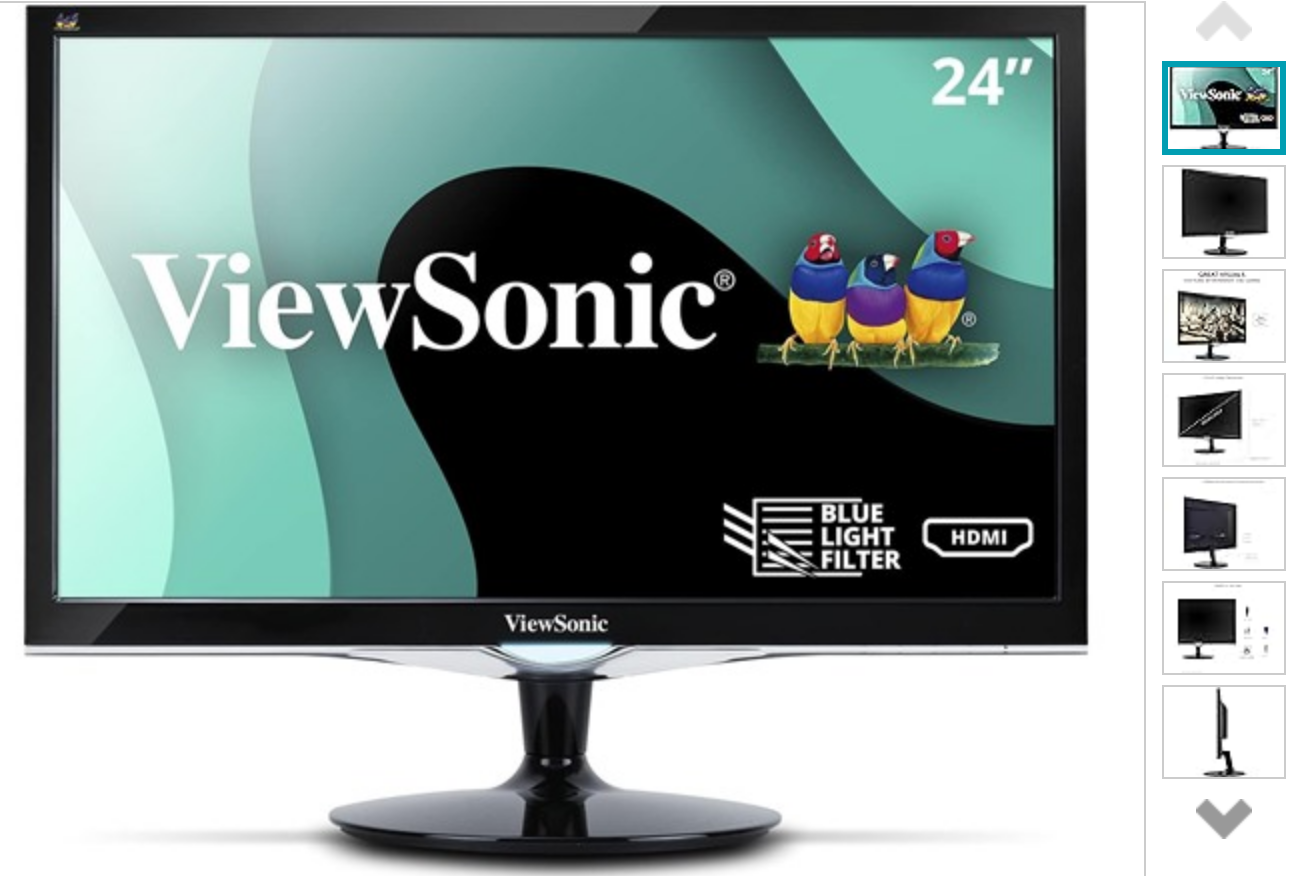 24" ViewSonic VX2452MH-2 1080p Full-HD LED Monitor thumbnail