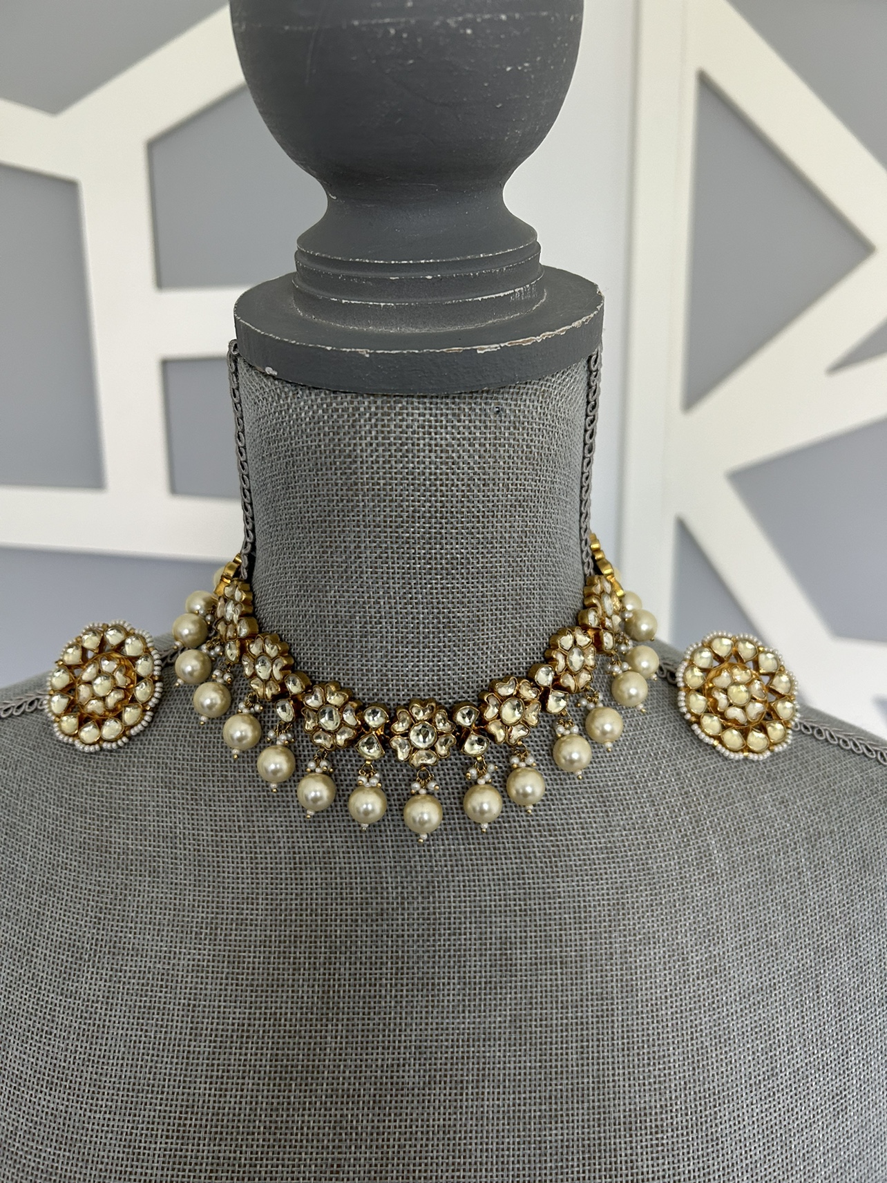 Necklace Earrings Set Indian Wedding