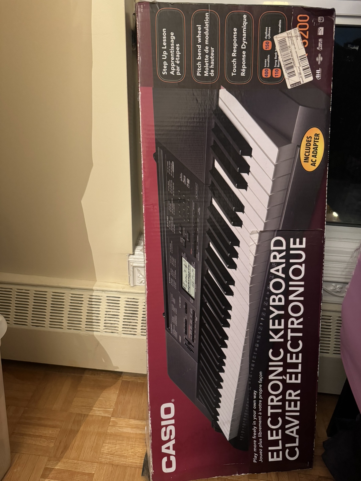 KEYBOARD W/ Stand and brand new notebook