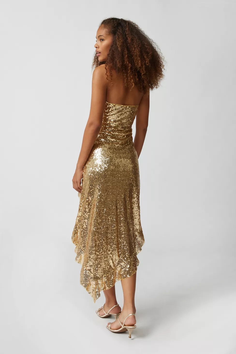 Urban Outfitters Stella Sequin Strapless Midi Dress - photo 4