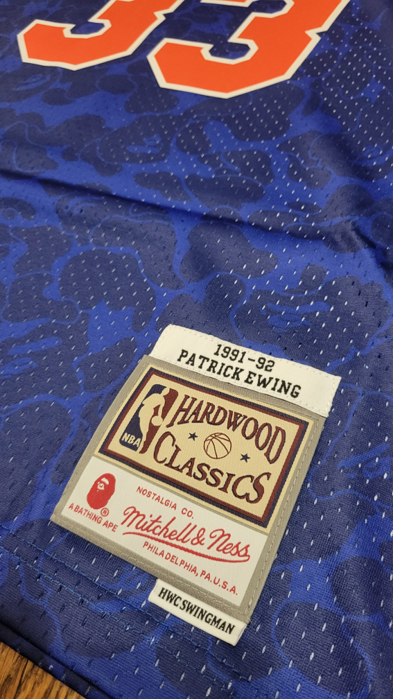 NEW YORK KNICKS BAPE HARDWOOD CLASSIC JERSEY - photo 4