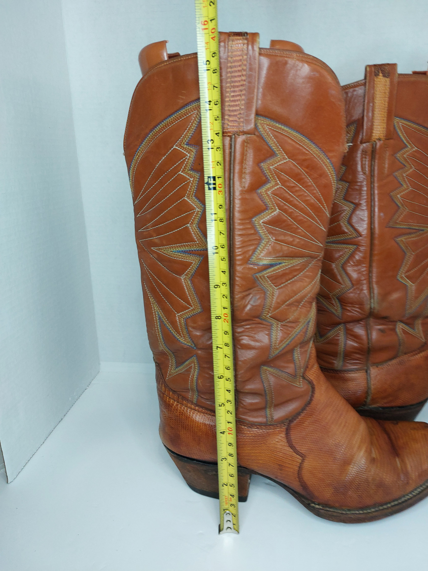 The Sanders Leather Men's Cowboy Boots - photo 3