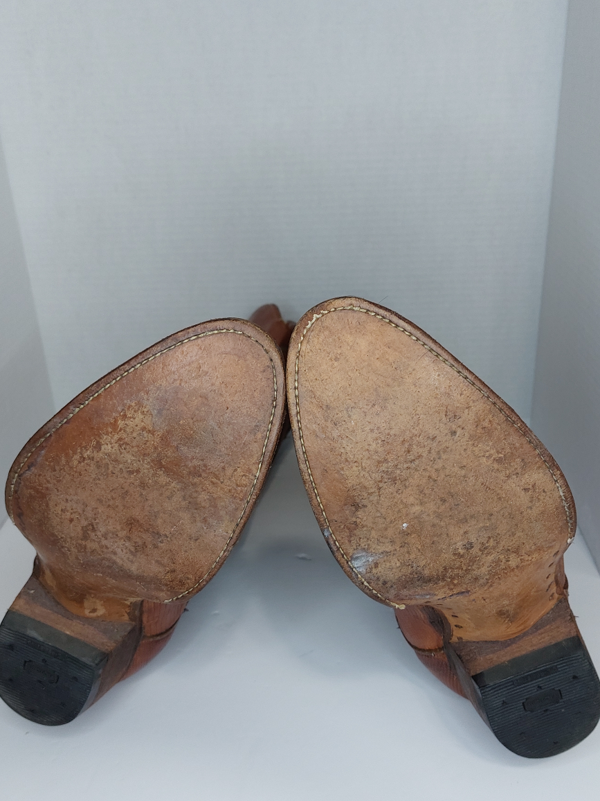 The Sanders Leather Men's Cowboy Boots - photo 5