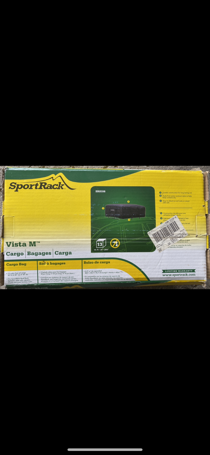 SportRack car roof storage image indicator(2)