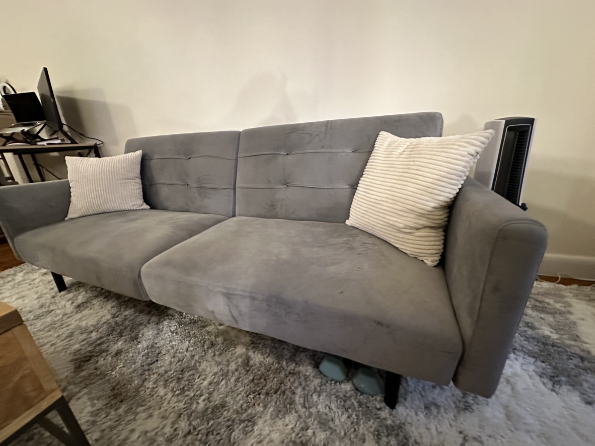 Great Velvet Sleeper Sofa