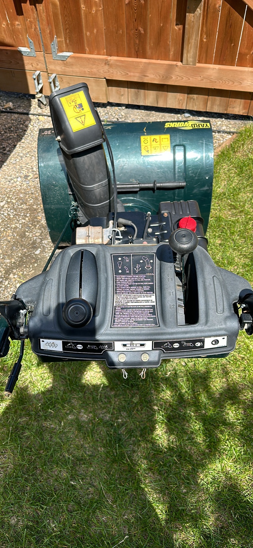 Yardworks 30” snowblower - photo 3