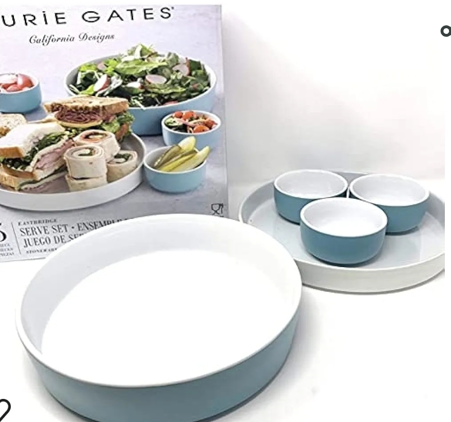 Laurie Gates California Designs Serve Set 5 Pieces