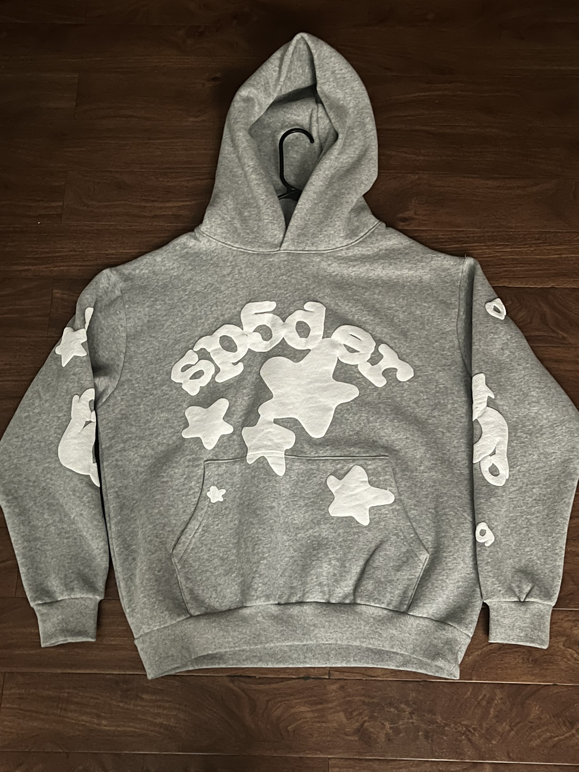 Sp5der / Spider Hoodie Beluga Grey M