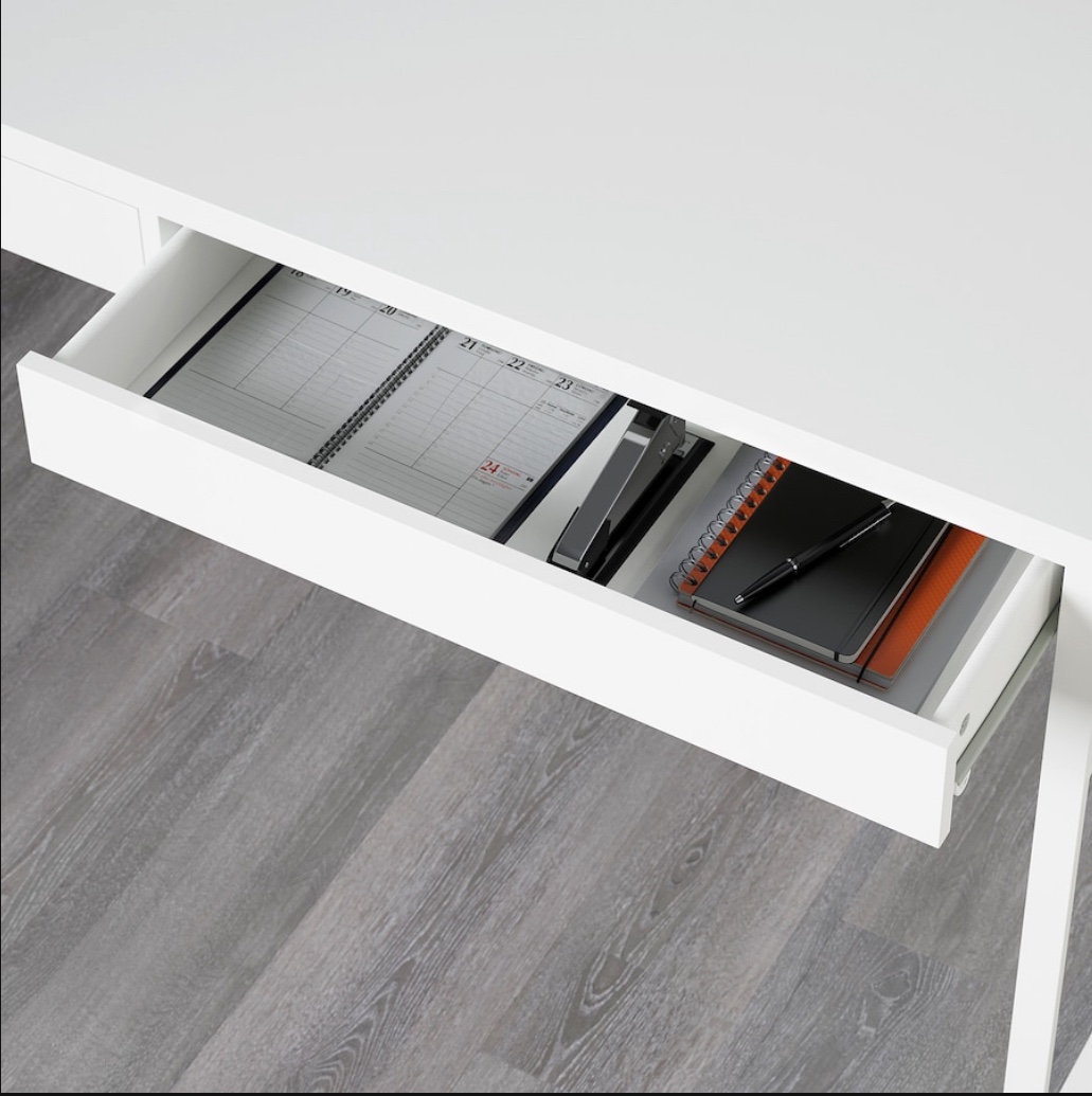 Must go! Micke white office desk (very good condition) - photo 4