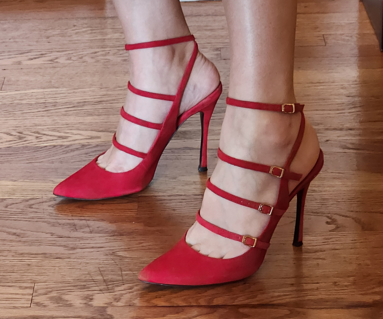 ALDO Crelawet-62 red women high heels shoes size 8,5