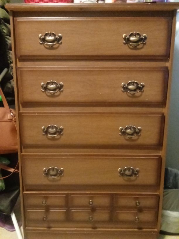 Wooden dresser and chair - photo 2
