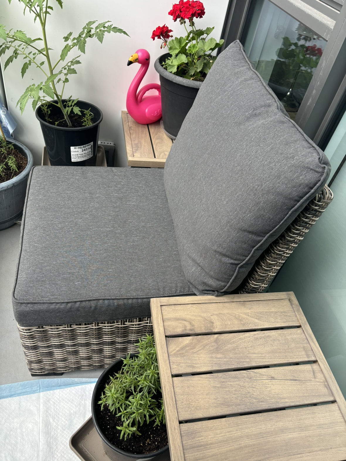 Sectional terrace sofa
