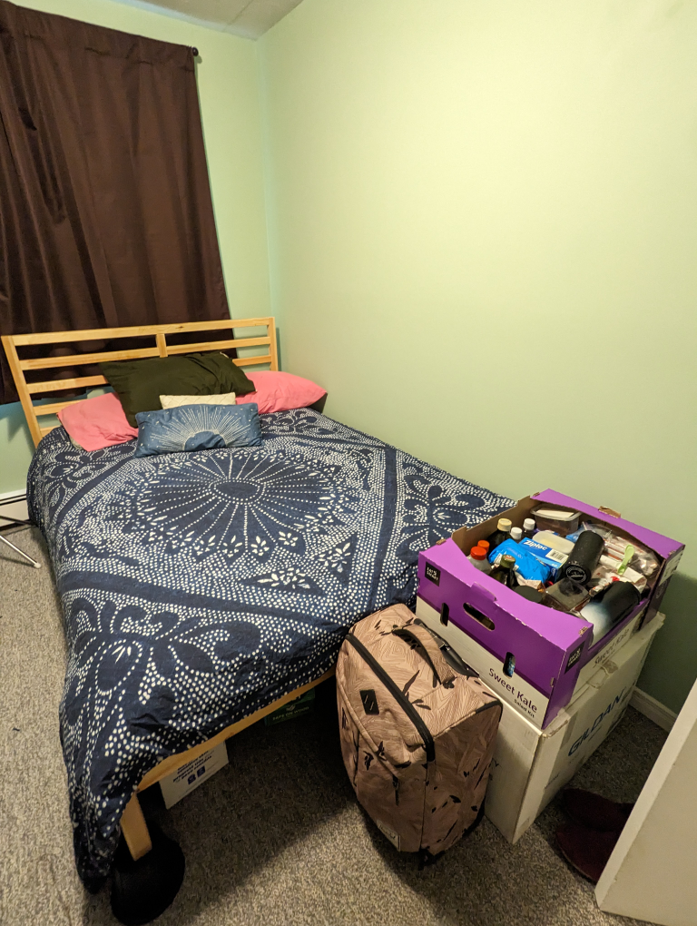 IKEA TARVA double bedframe and mattress - photo 3