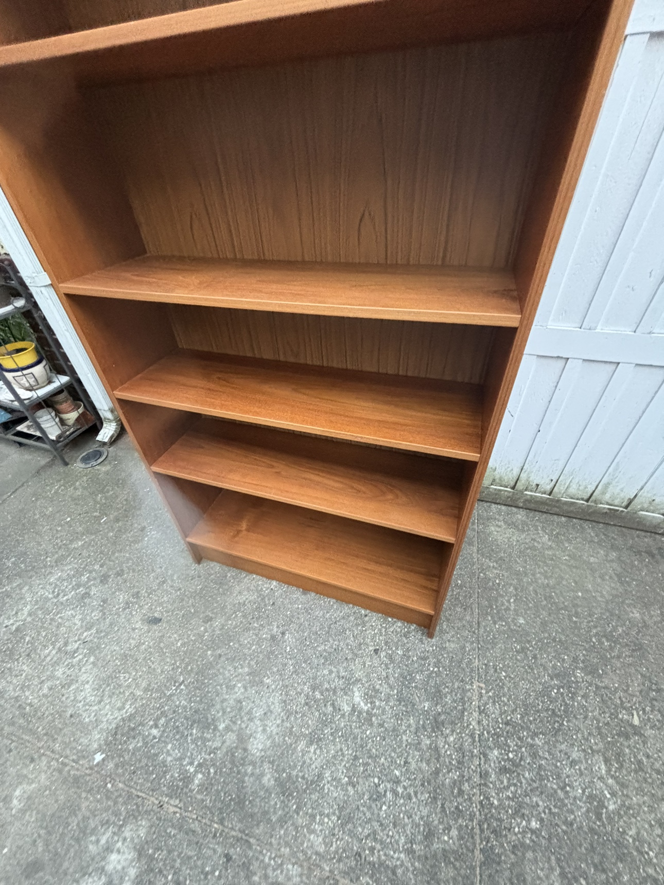 Mid century Danish teak bookcase bookshelf - photo 5
