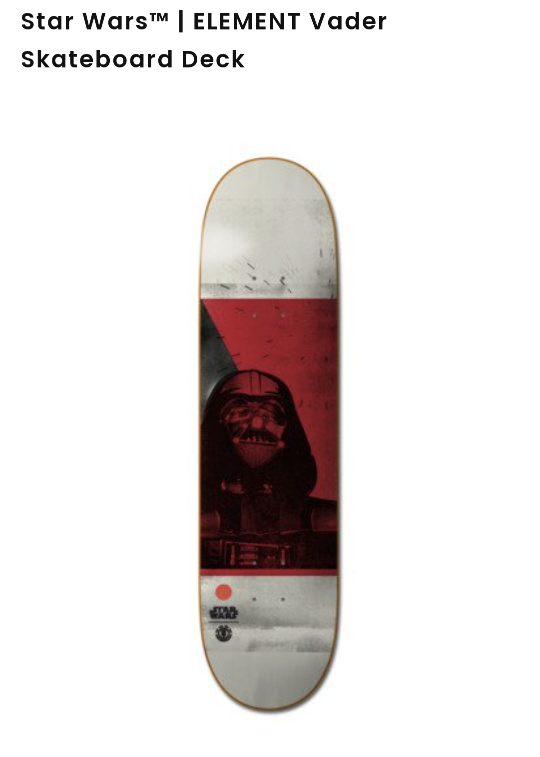 Darth Vader Skateboard DECK ONLY