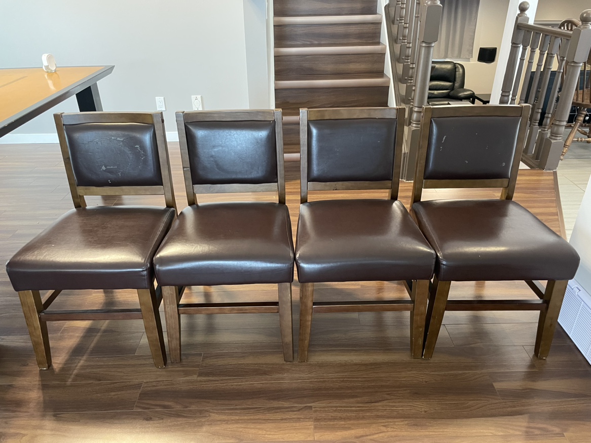 Classic wood dining chairs (8 pieces) - photo 3