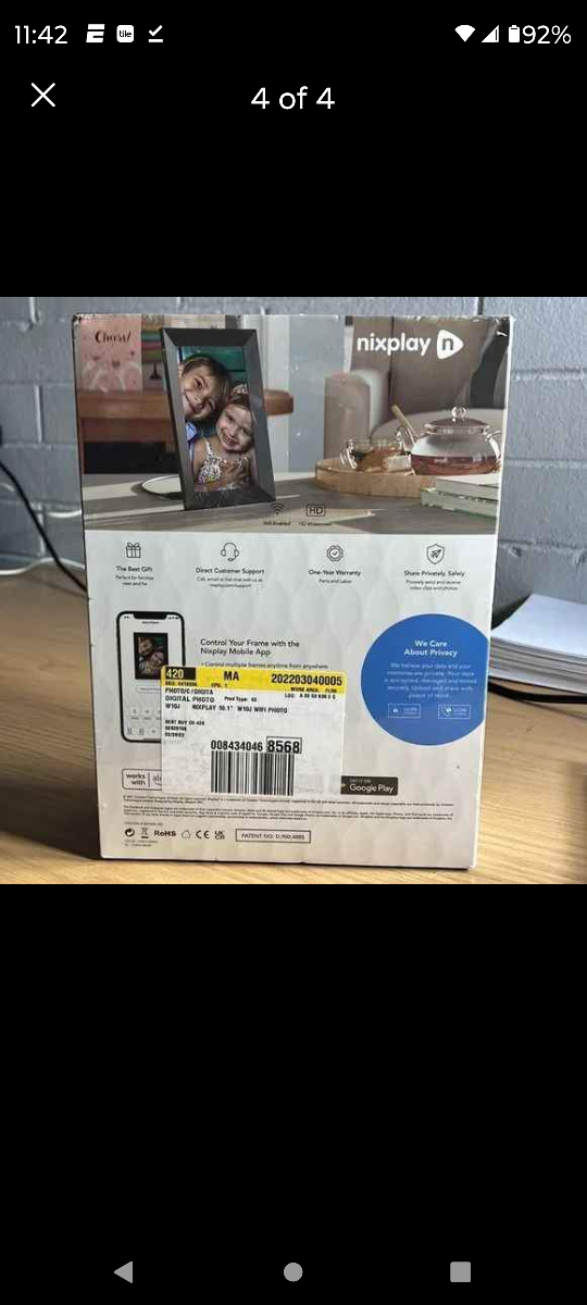 Nixplay Smart Photo Frame (10.1 inches) - photo 3