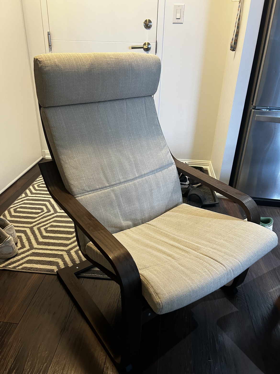 Two IKEA Poäng Chairs
