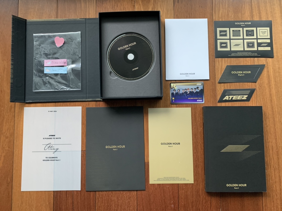 ATEEZ “Golden Hour Part.1” NO PCs, NO POSTCARDS (3 versions) image indicator(9)