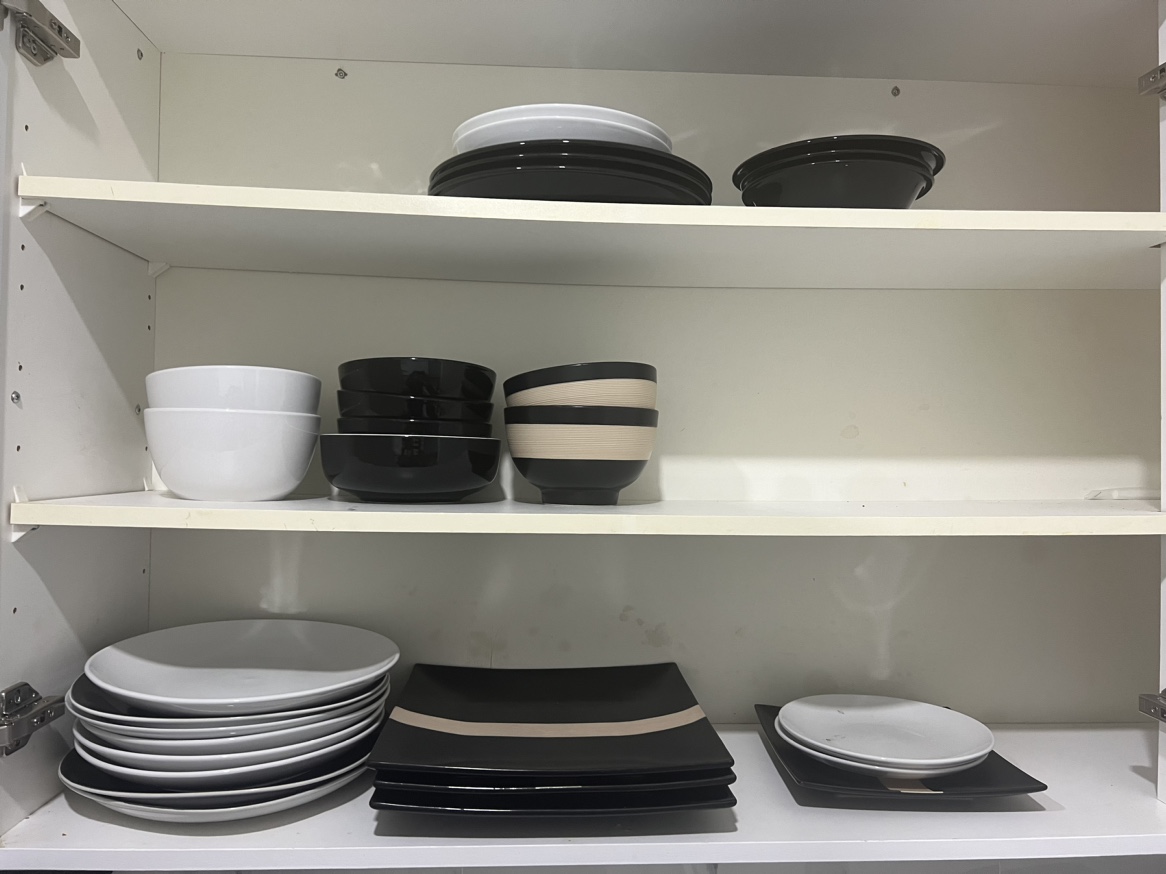 Dishes, glasses, utensils all giving away for very cheap