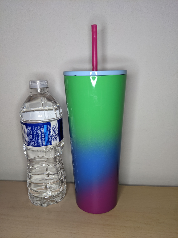Starbucks Summer 2023 Technicolor Paint 4c Tilt Cold Cup Tumbler image indicator(2)