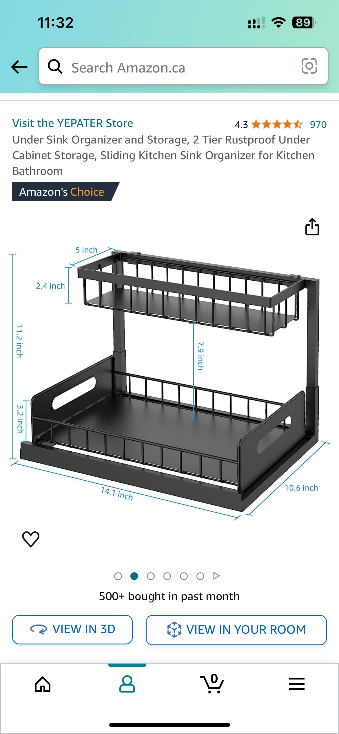 Under Sink organizer and storage - photo 4