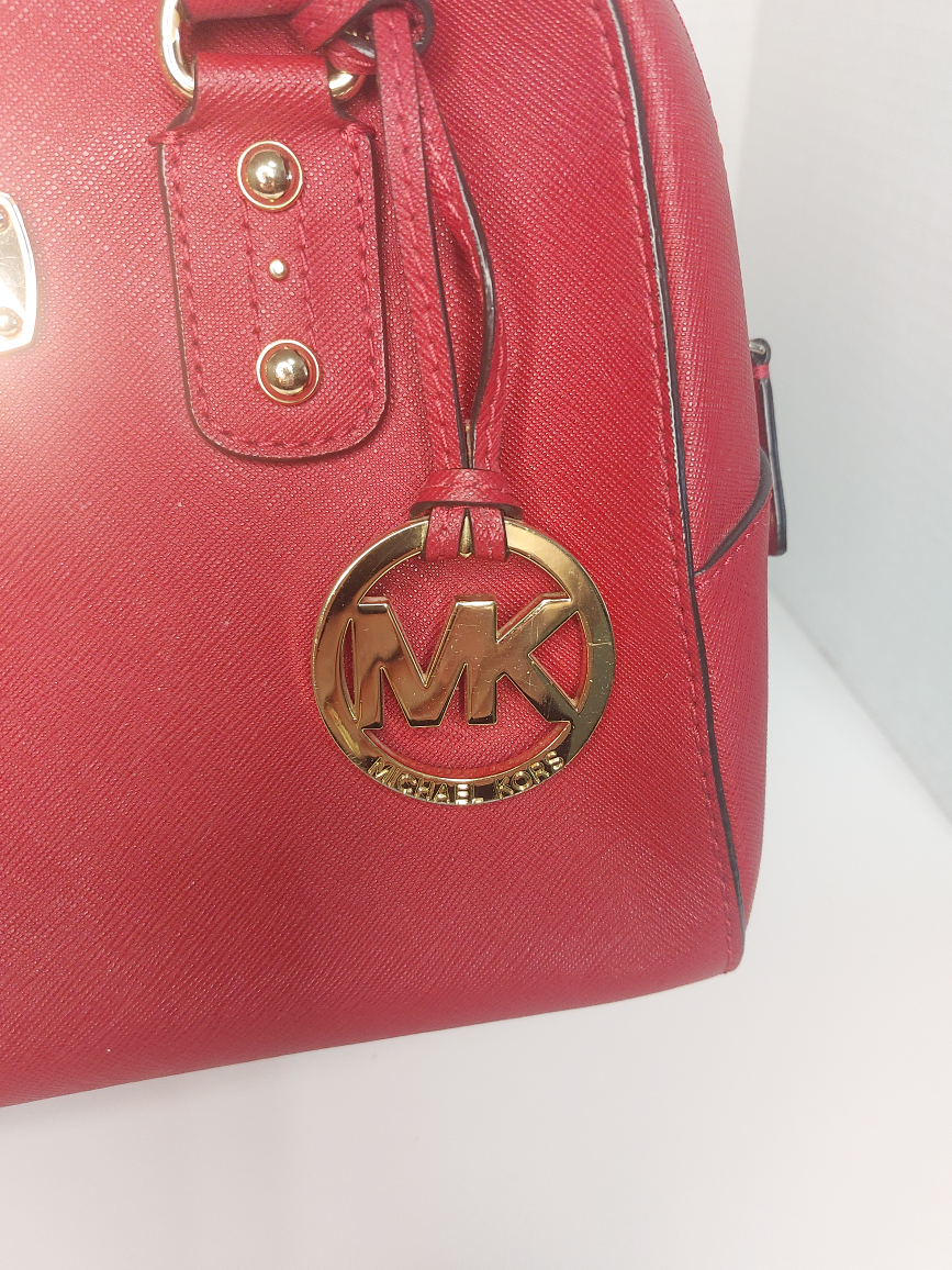Michael Kors red leather sachal handbag - photo 2