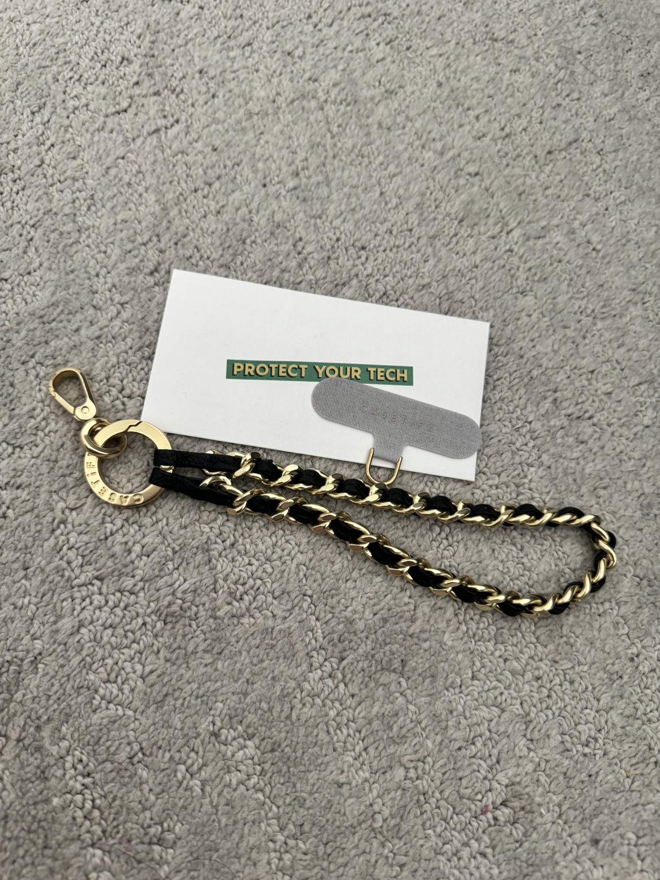 Casetify leather strap chain