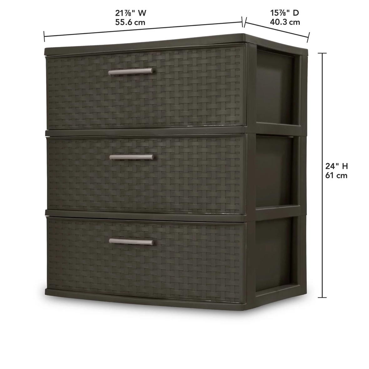 IKEA 3 drawer espresso wave tower - photo 3