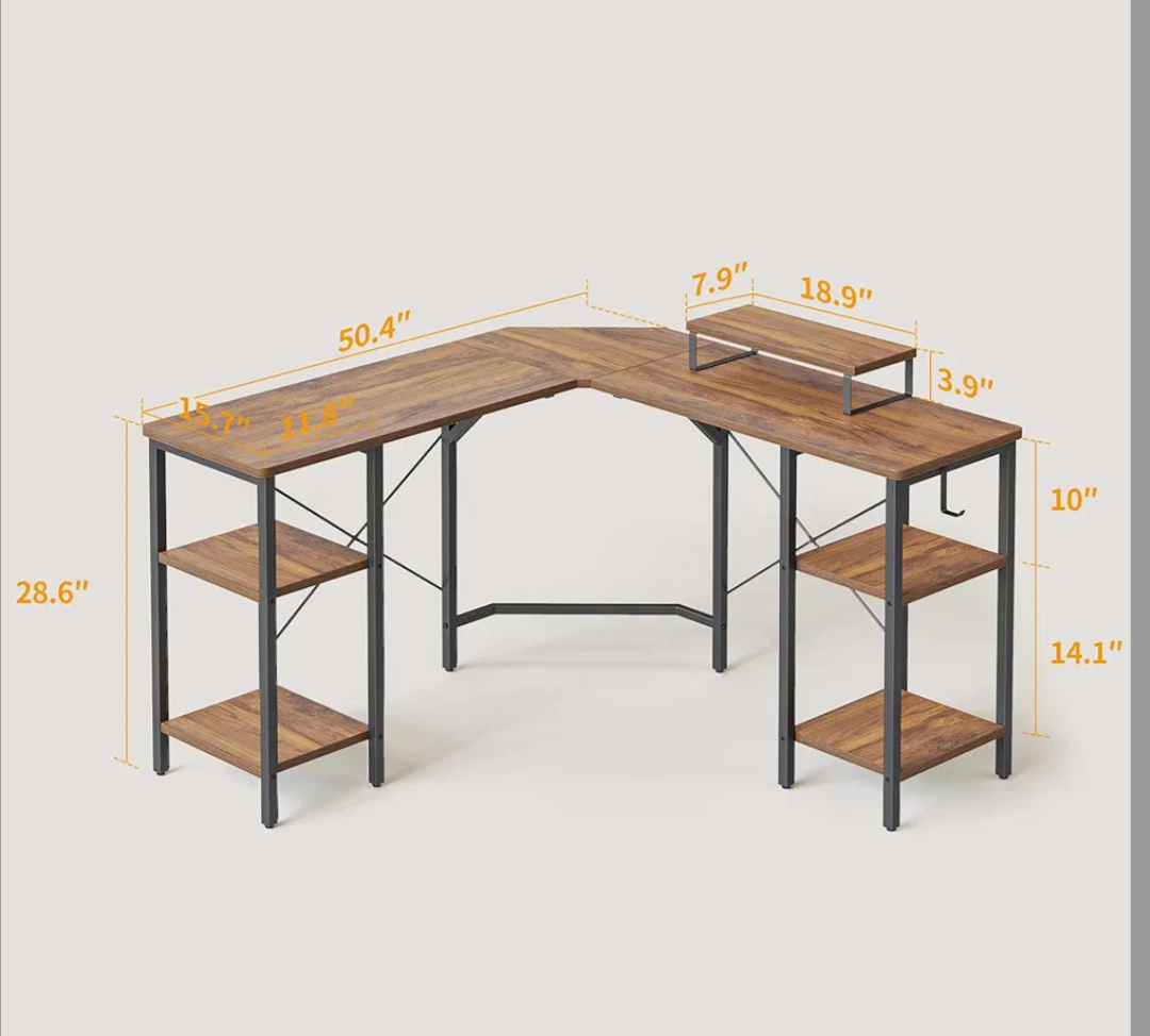 L Shaped, Corner Desk image indicator(2)