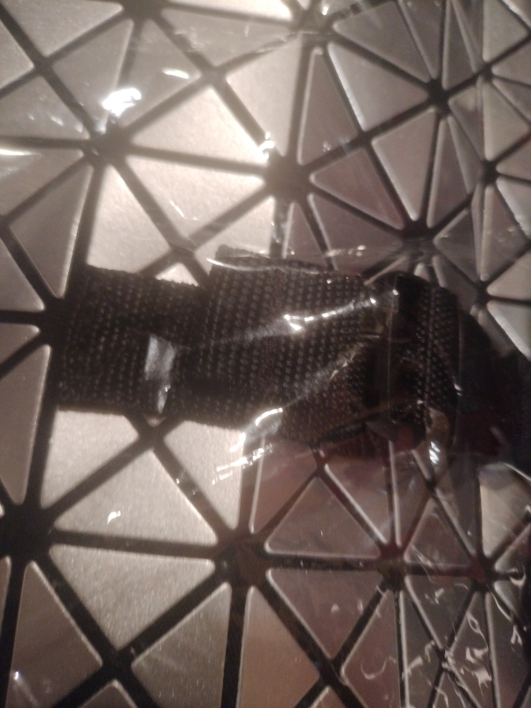Metallic Studded Geometric Backpack Glam Utility Adjustable - photo 5