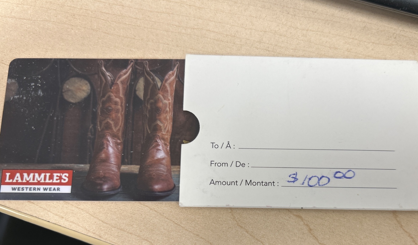 Lammles Western Wear Gift Card
