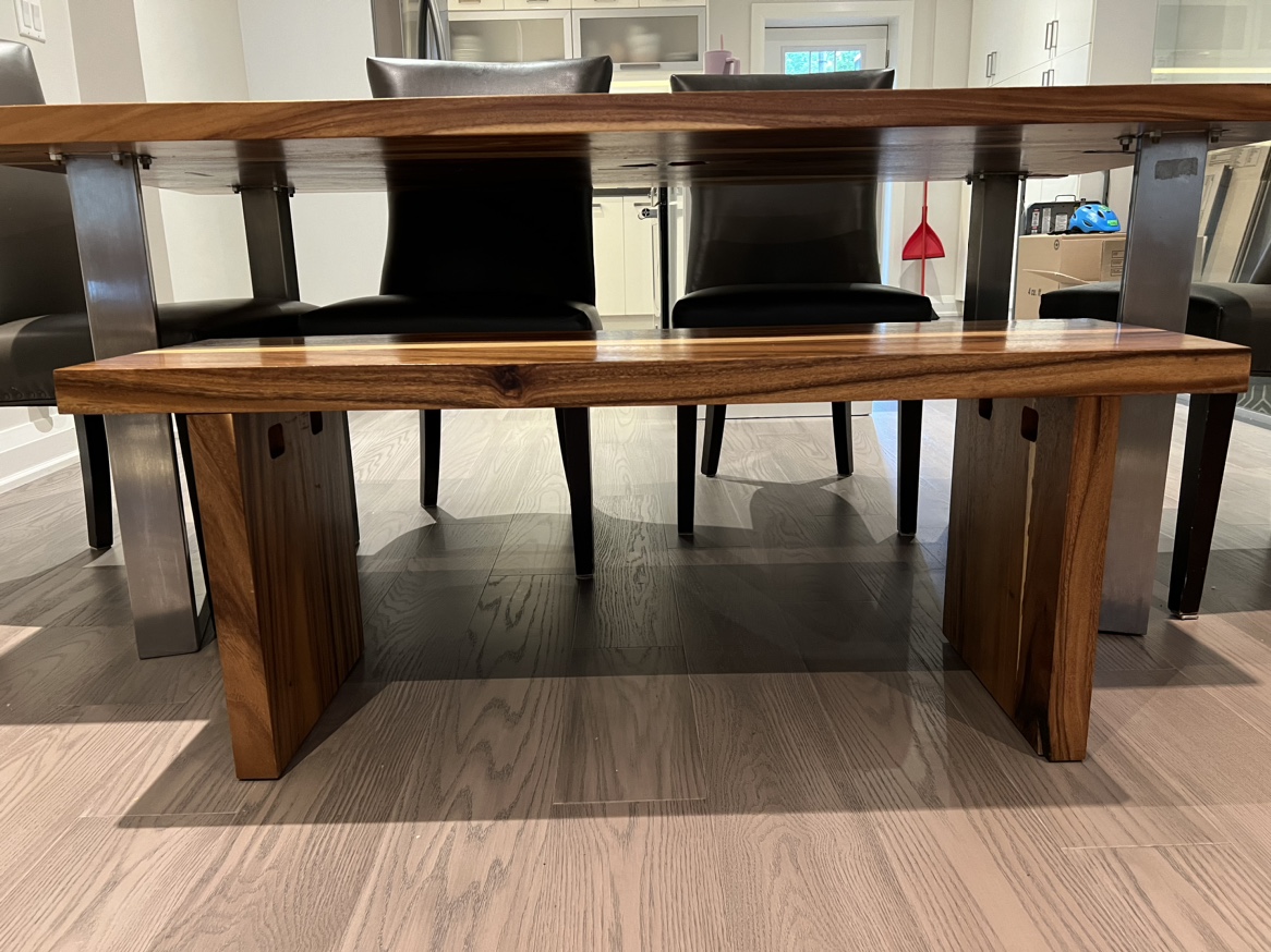 Artemano Wood Dining Set (Table, bench & chairs) - photo 3