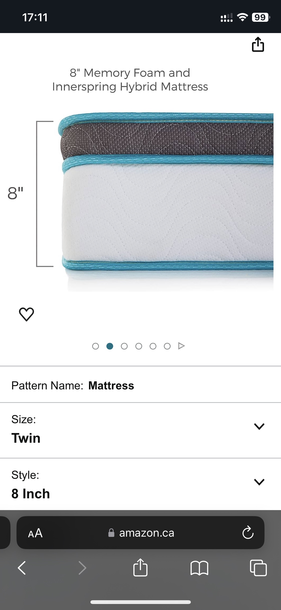 Linenspa twin mattress (pick up on 25th or 26th ONLY) - photo 4