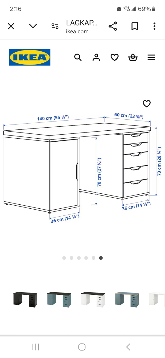 Ikea white desk - photo 5