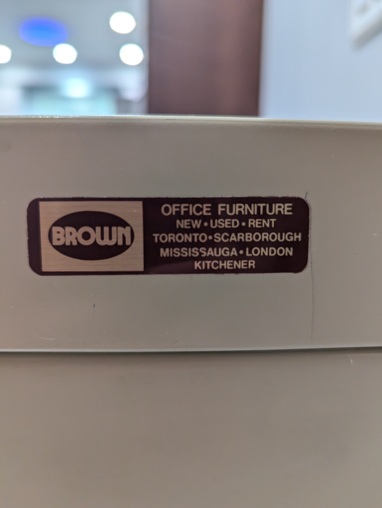 Beige Office Filing Cabinet - photo 3