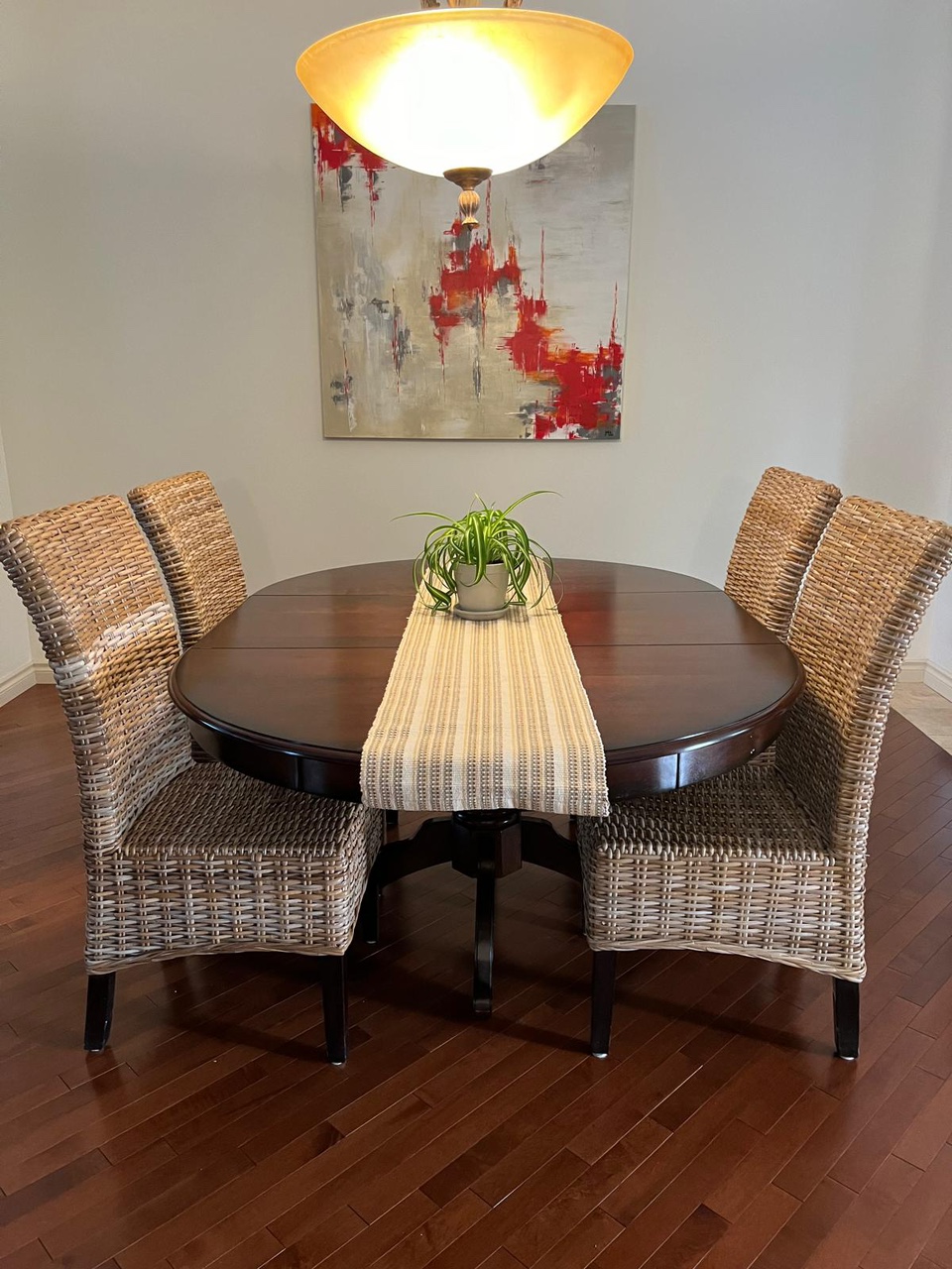 Solid wood dinning table with extension - photo 3