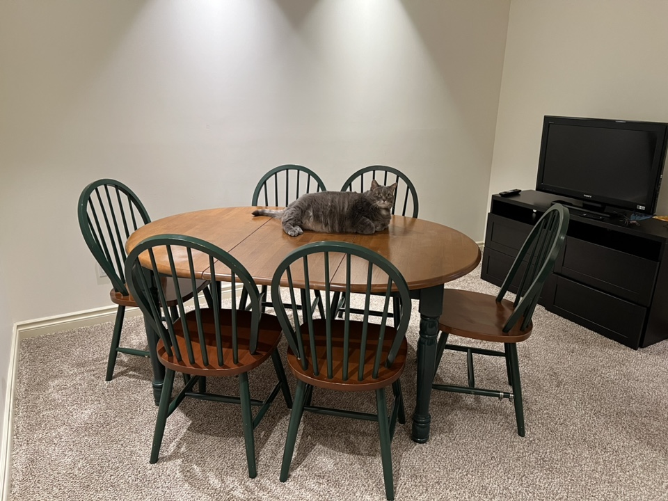 Dining table with seats - photo 3