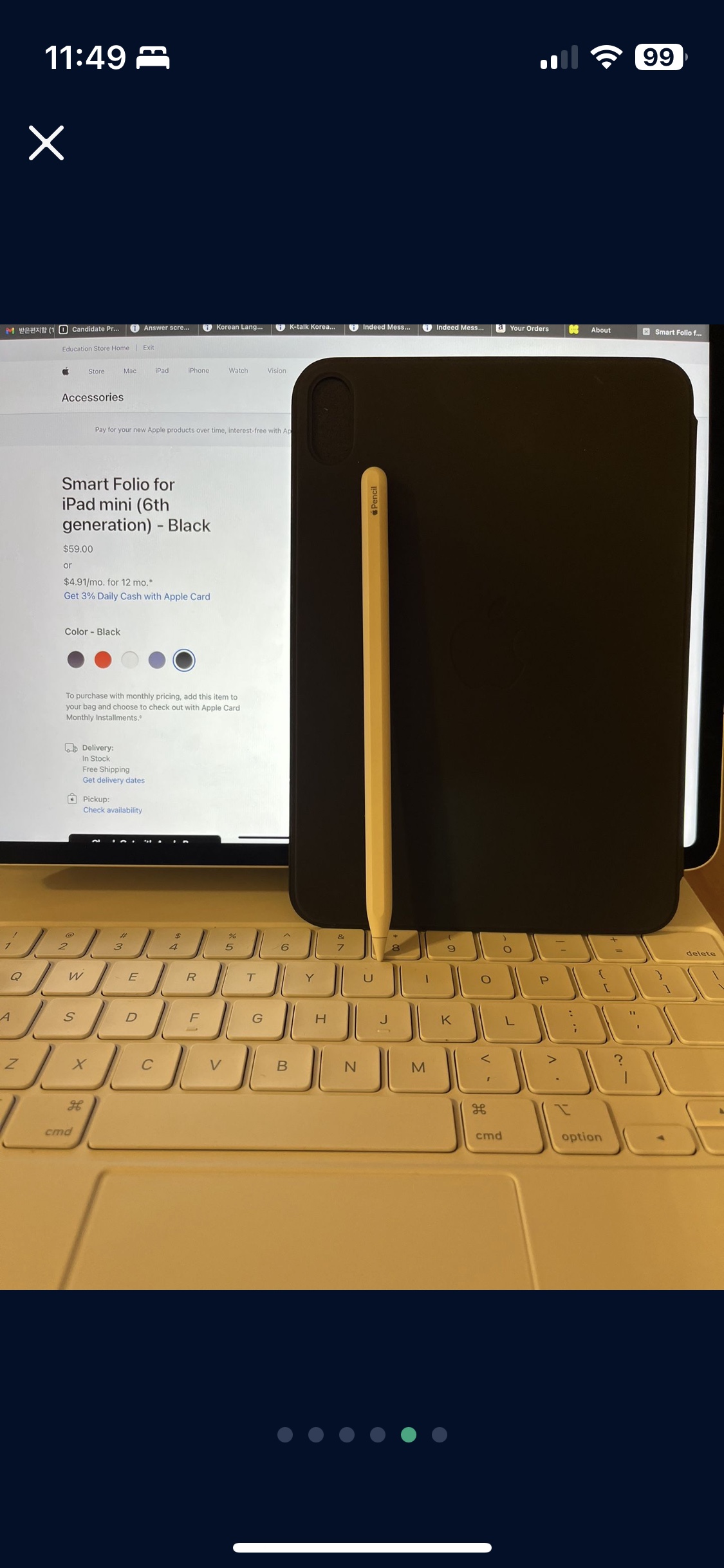 Smart Folio Cover For iPad mini (6th and 7th Generation) image indicator(6)